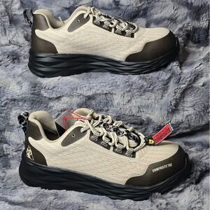 NWB ROCKY‎ SR Athletix Low Top Comp Toe Safety Work Shoes Beige Womens SZ 9